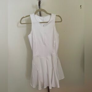Lululemon white dress with biker shorts underneath